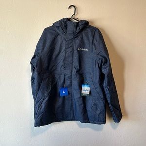 Columbia Insulated Hooded Navy/Demin Jacket Men's Size: Large
